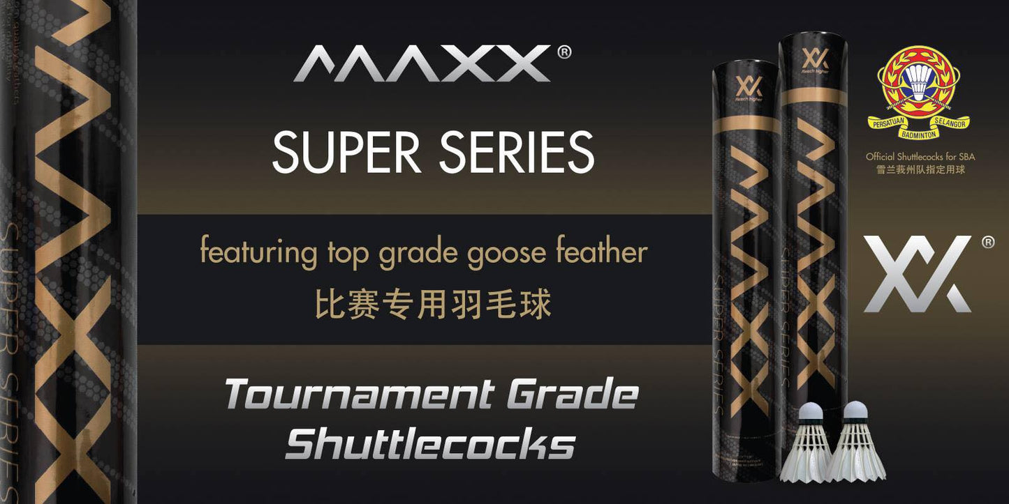 Maxx Super Series BWF Approved Badminton Shuttlecocks