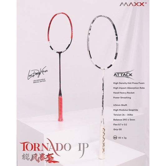 Maxx Tornado IP Badminton Rackets (Lee Dong Keun Special Edition) (Free Single Zip Cover)