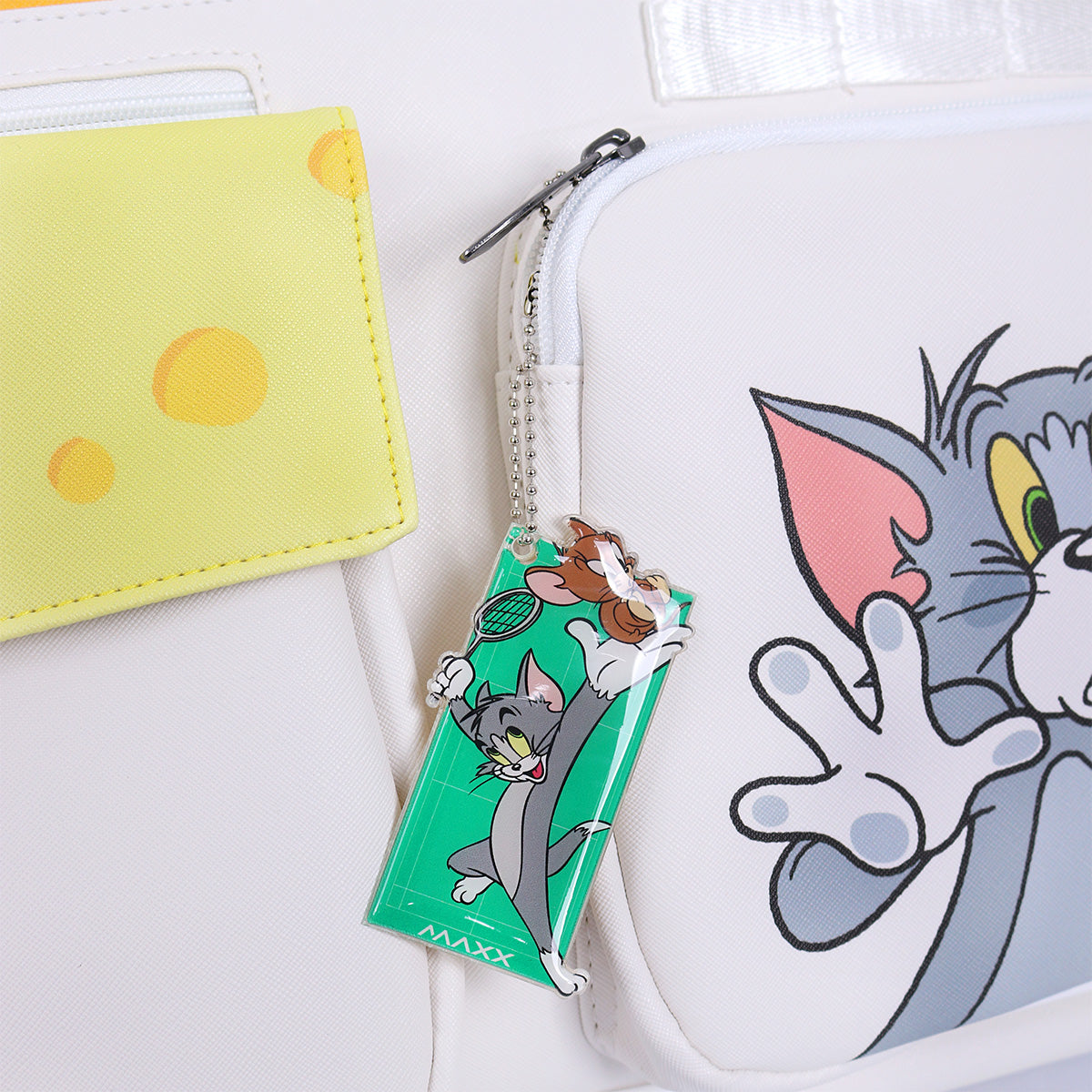 Maxx Tom & Jerry Racket Bag - With FREE Tom & Jerry Keychain)